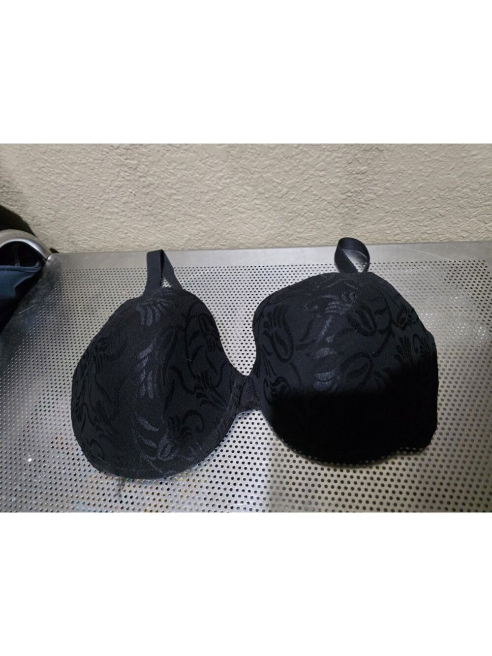 Wacoal 85935 Black Floral Lace Bra Underwired Women's Size 34DD